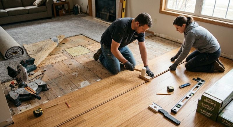 Bamboo Flooring Installation in Reston, VA