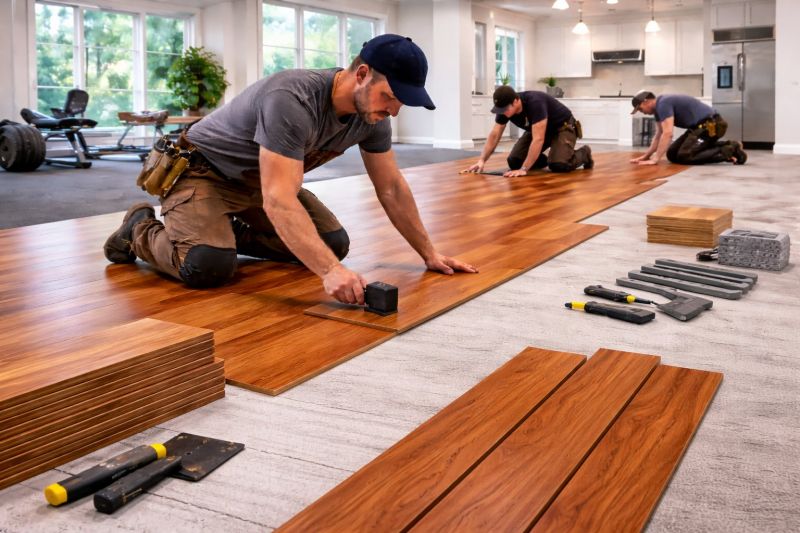 Cherry Floor Installation in Arlington County, VA