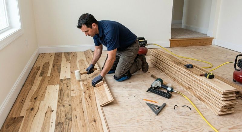 Hickory Floor Installation in Reston, VA