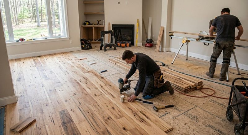 Hickory Floor Installation in Reston, VA