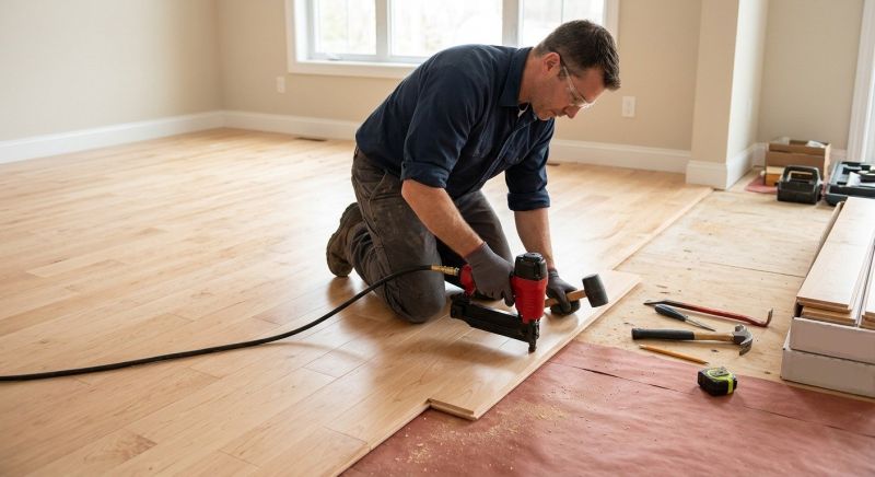 Maple Flooring Installation in Bristow, VA