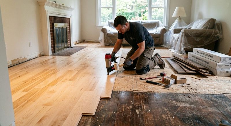Maple Flooring Installation in Middleburg, VA