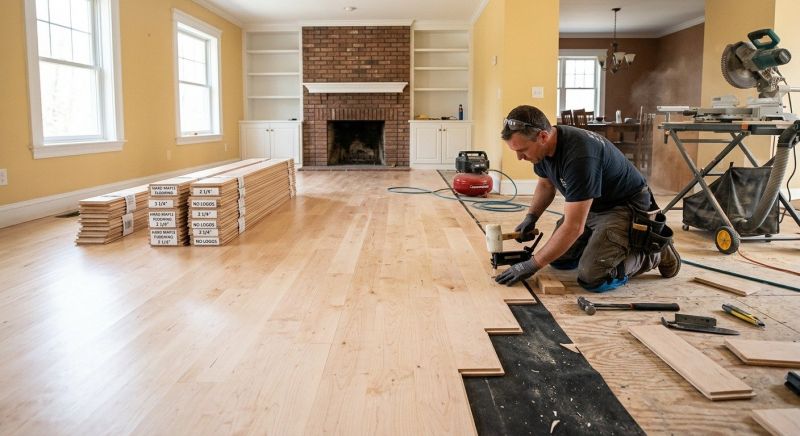 Maple Flooring Installation in Poolesville, MD