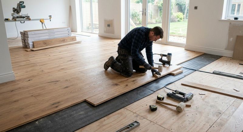 Oak Floor Installation in Clifton, VA