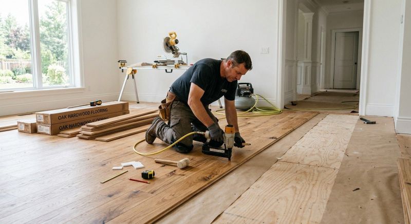 Oak Floor Installation in Loudoun County, VA