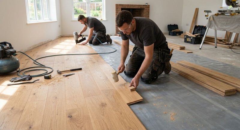 Oak Floor Installation in Poolesville, MD