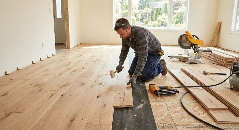 Oak Floor Installation in Sandy Spring, MD