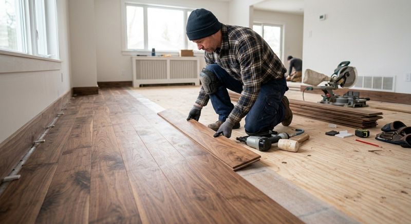 Walnut Flooring Installation in Reston, VA