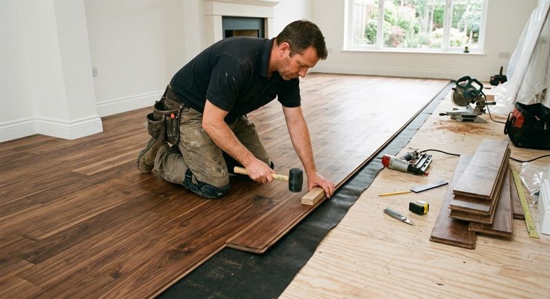Walnut Flooring Installation in Reston, VA