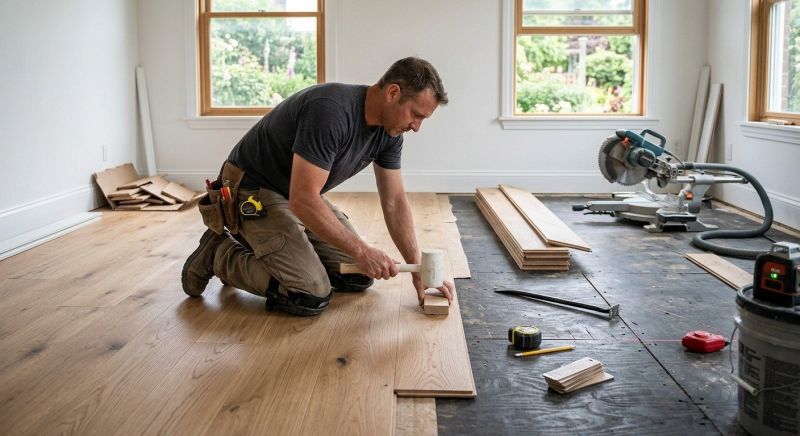 Wide Plank Floor Installation in Reston, VA