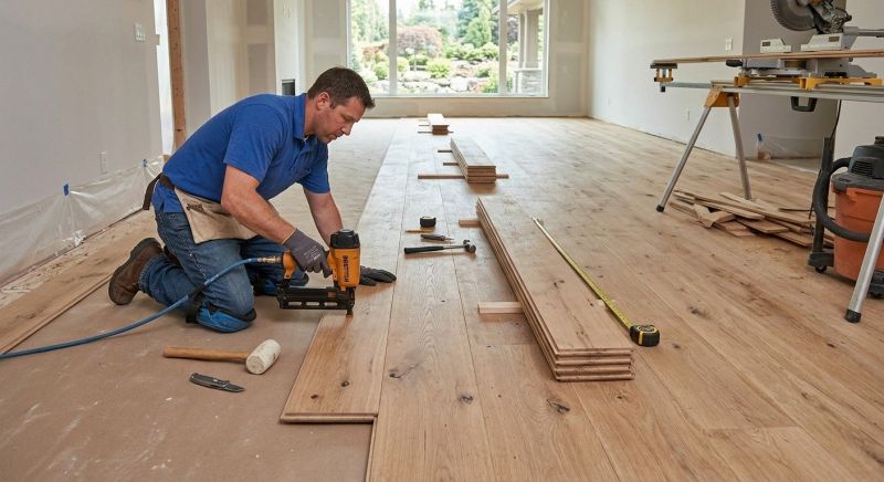 Wide Plank Floor Installation in Reston, VA